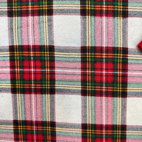 Hanna Andersson Pajama Top Adult SZ L Family Holiday Plaid Long Sleeve Organic - Picture 4 of 9